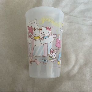 🌷3/$15 NEW Cute Sanrio Clear Plastic Cup